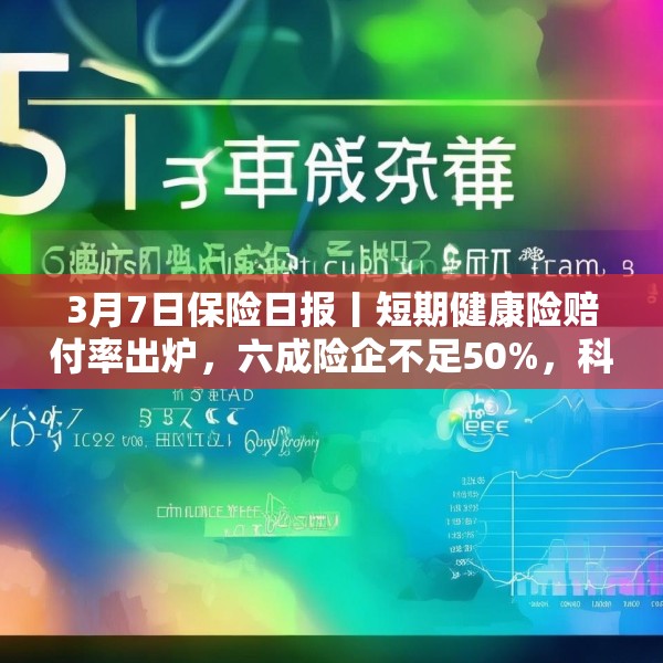 3月7日保险日报丨短期健康险赔付率出炉，六成险企不足50%，科技股成“香饽饽” 险资大幅提升调研频次