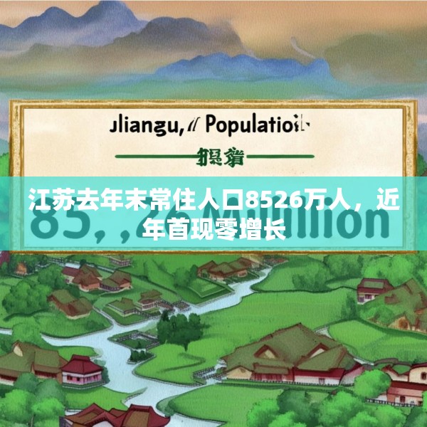 江苏去年末常住人口8526万人，近年首现零增长