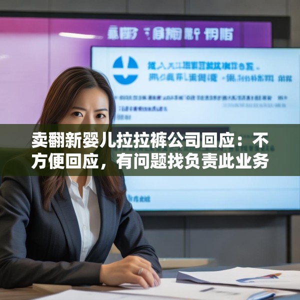 卖翻新婴儿拉拉裤公司回应：不方便回应，有问题找负责此业务的人