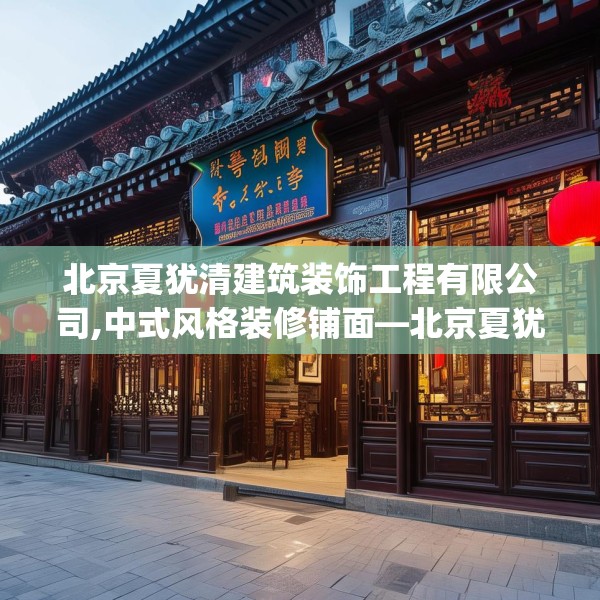 北京夏犹清建筑装饰工程有限公司,中式风格装修铺面—北京夏犹清建筑装饰工程有限公司412.a288b289c292fgy.299dewqe